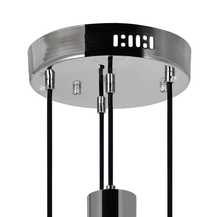 Led Pendant With Polished Nickel Finish