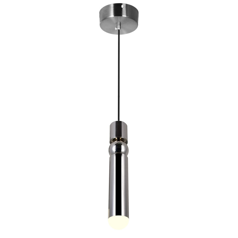 Led Mini Pendant With Polished Nickel Finish