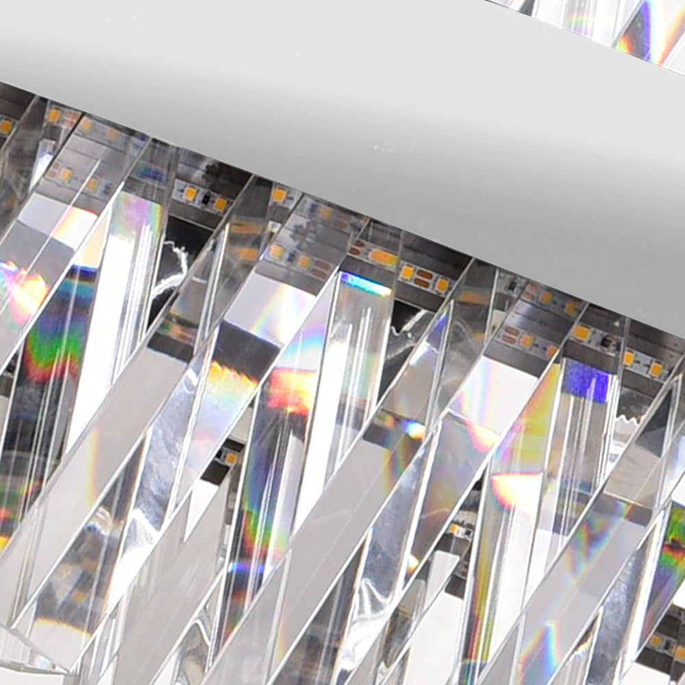 Led Chandelier With Chrome Finish