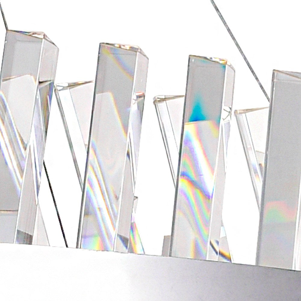 Led Chandelier With Chrome Finish