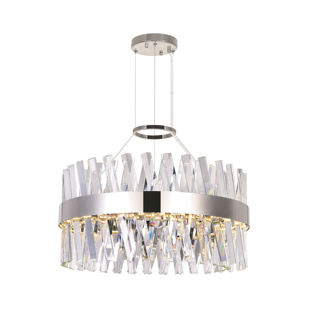 Led Chandelier With Chrome Finish by CWI Lighting