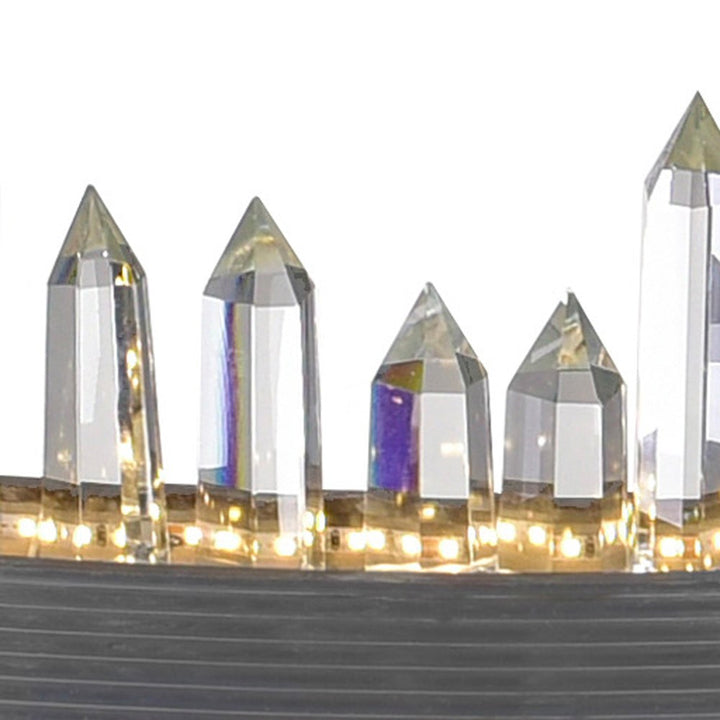 Led Chandelier With Polished Nickel Finish