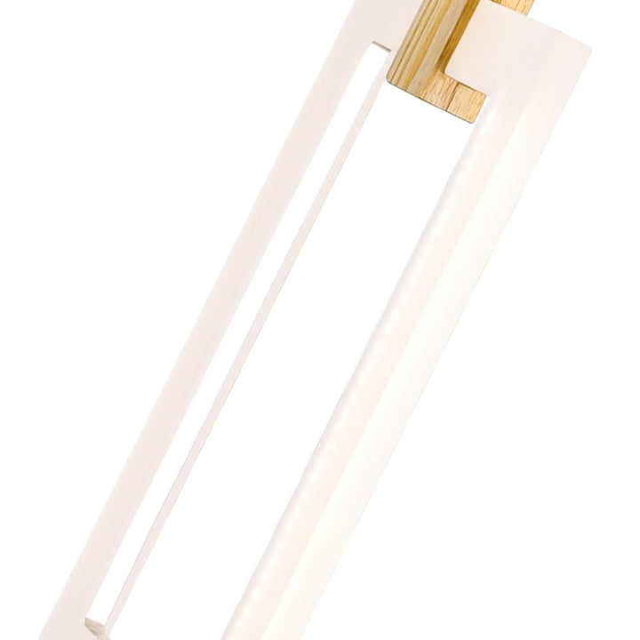 Led Pendant With White Oak Finish