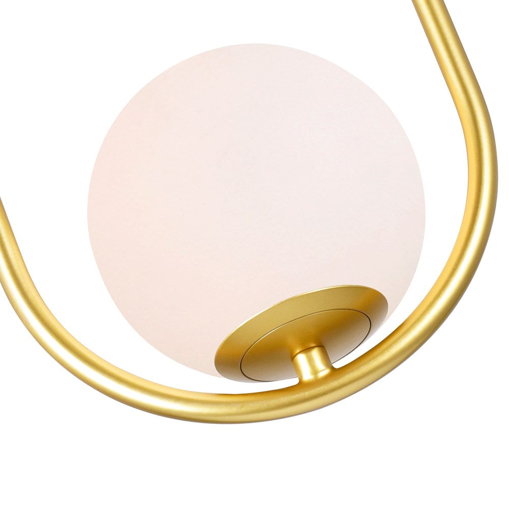 1 Light Mini Pendant With Medallion Gold Finish