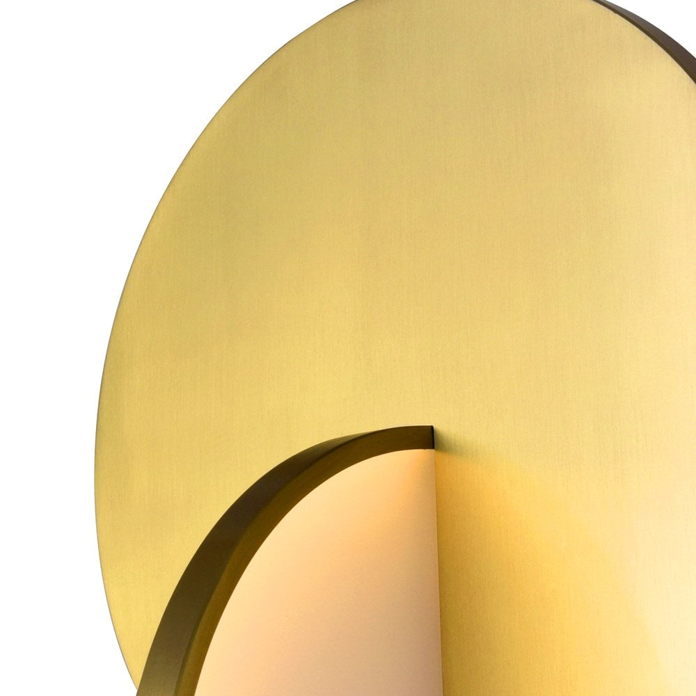 Led Pendant With Brushed Brass Finish