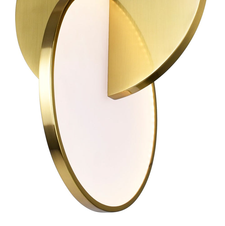 Led Mini Pendant With Brushed Brass Finish