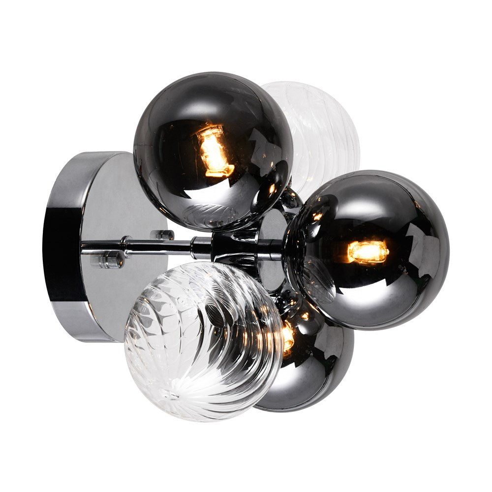 3 Light Sconce With Chrome Finish by CWI Lighting