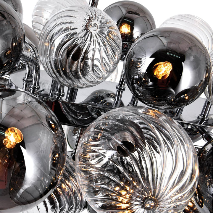 27 Light Island/Pool Table Chandelier With Chrome Finish