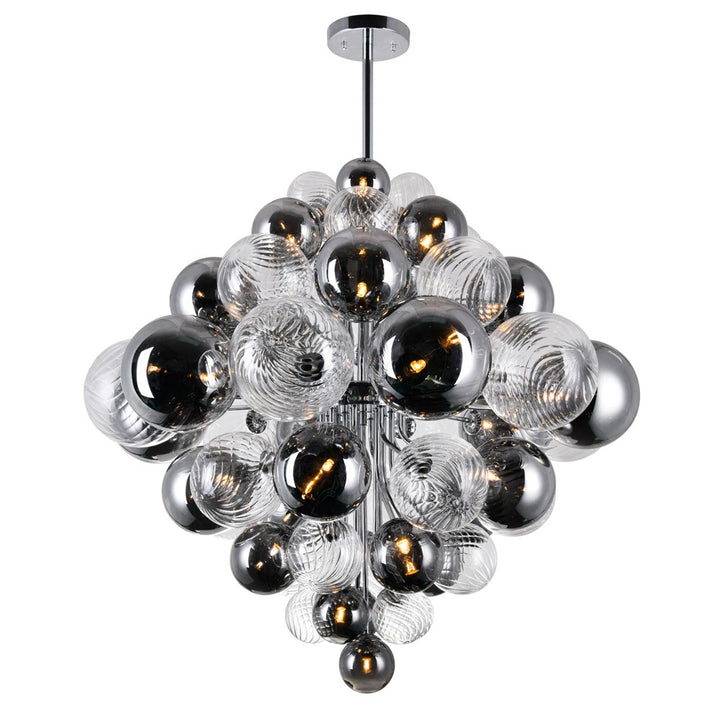27 Light Chandelier With Chrome Finish by CWI Lighting