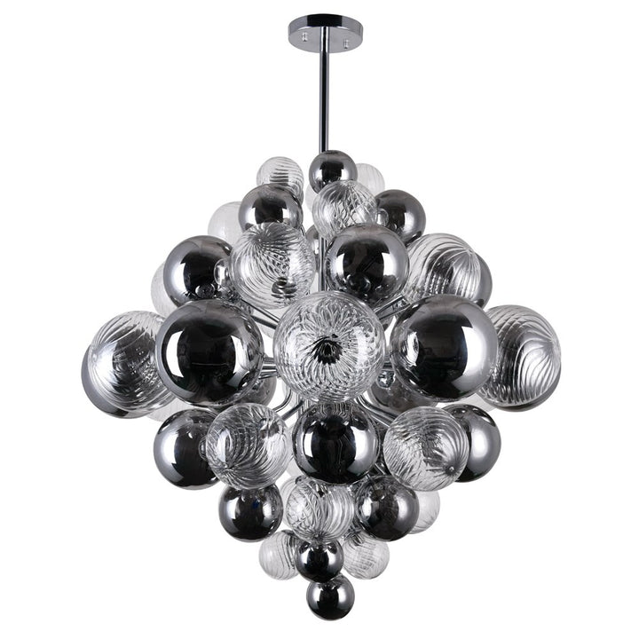27 Light Chandelier With Chrome Finish