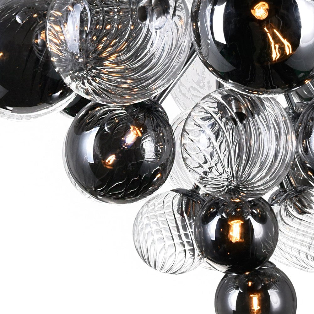27 Light Chandelier With Chrome Finish