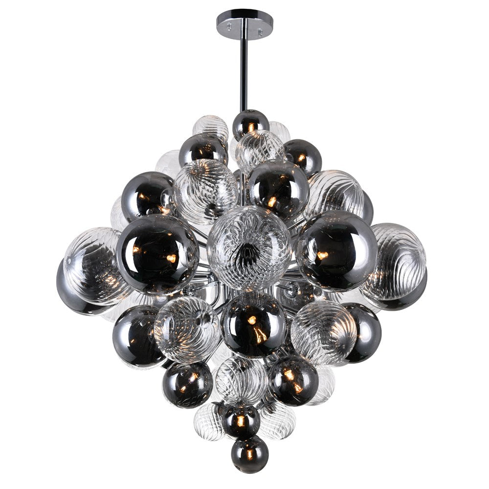 27 Light Chandelier With Chrome Finish