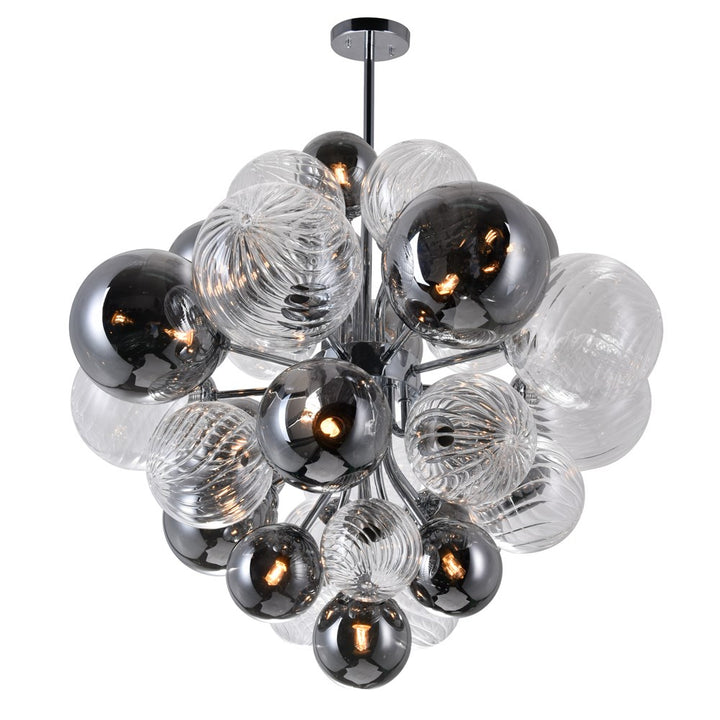 15 Light Chandelier With Chrome Finish