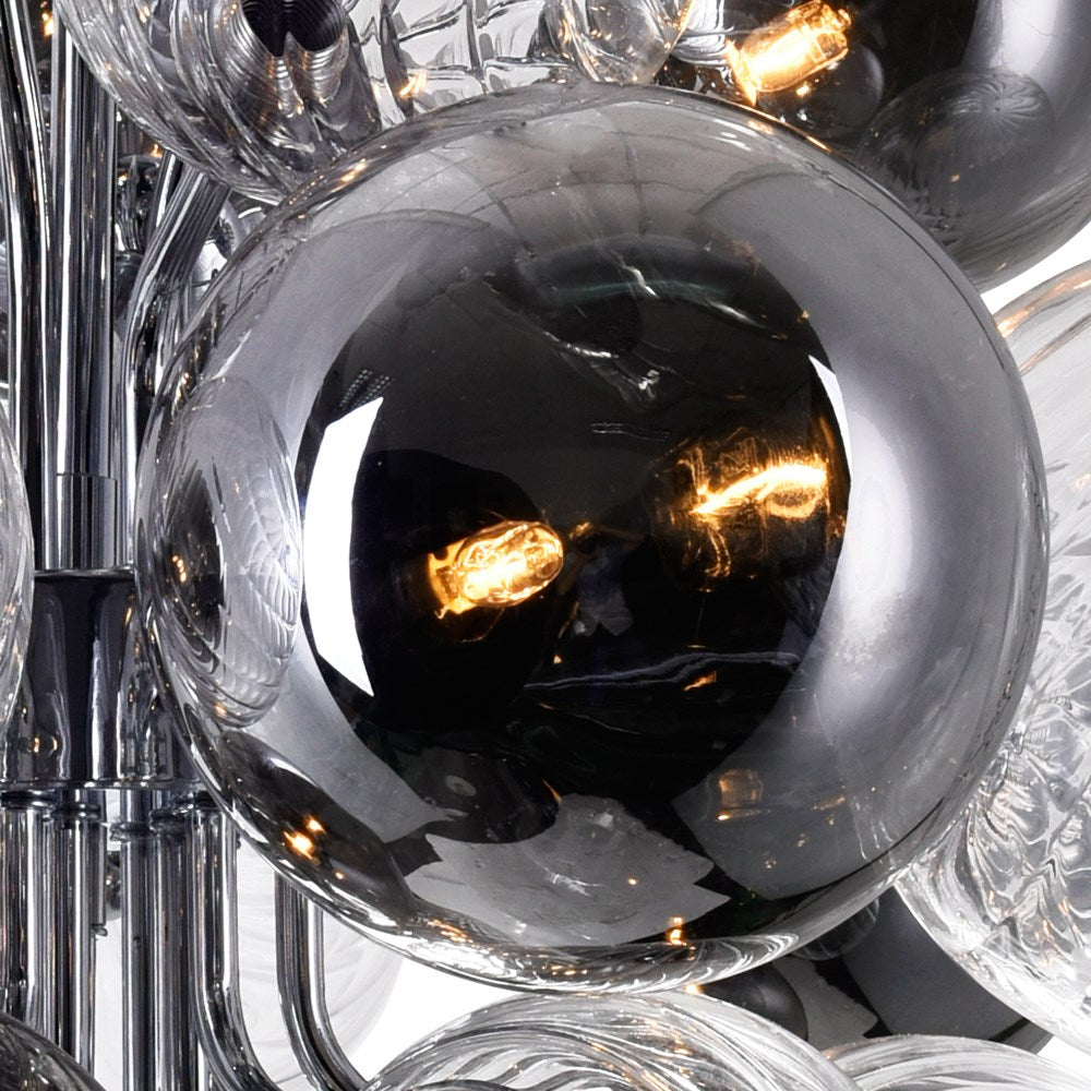 15 Light Chandelier With Chrome Finish