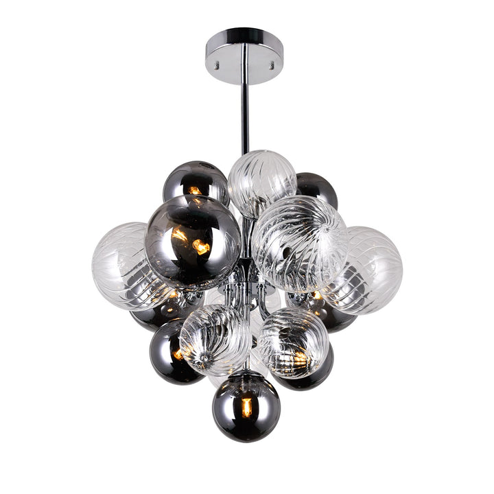 8 Light Chandelier With Chrome Finish by CWI Lighting