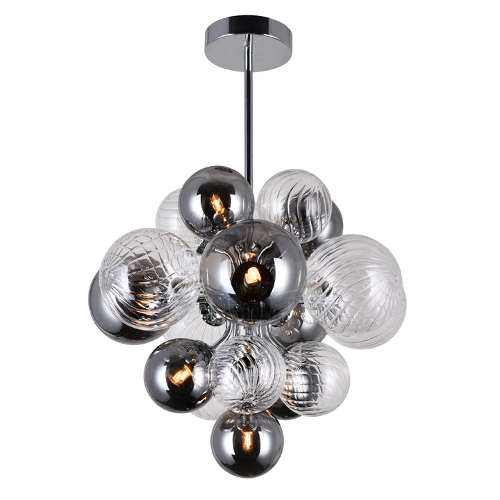 8 Light Chandelier With Chrome Finish