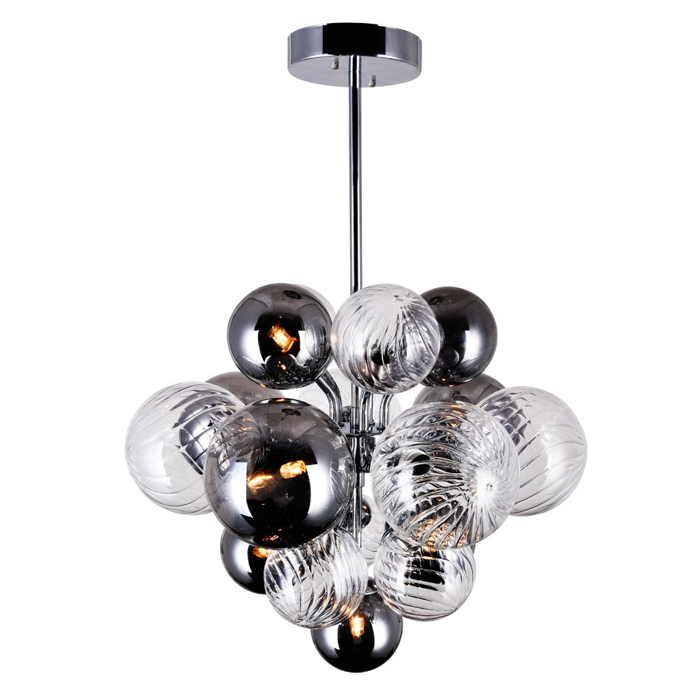 8 Light Chandelier With Chrome Finish