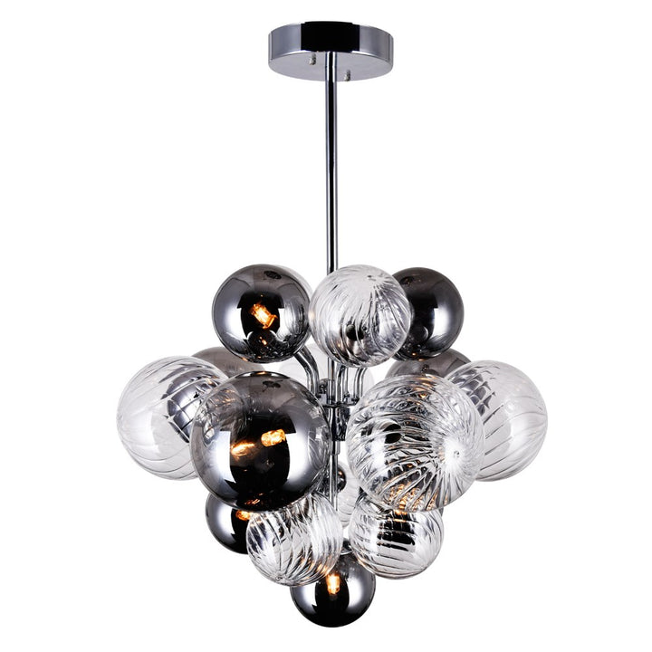 8 Light Chandelier With Chrome Finish