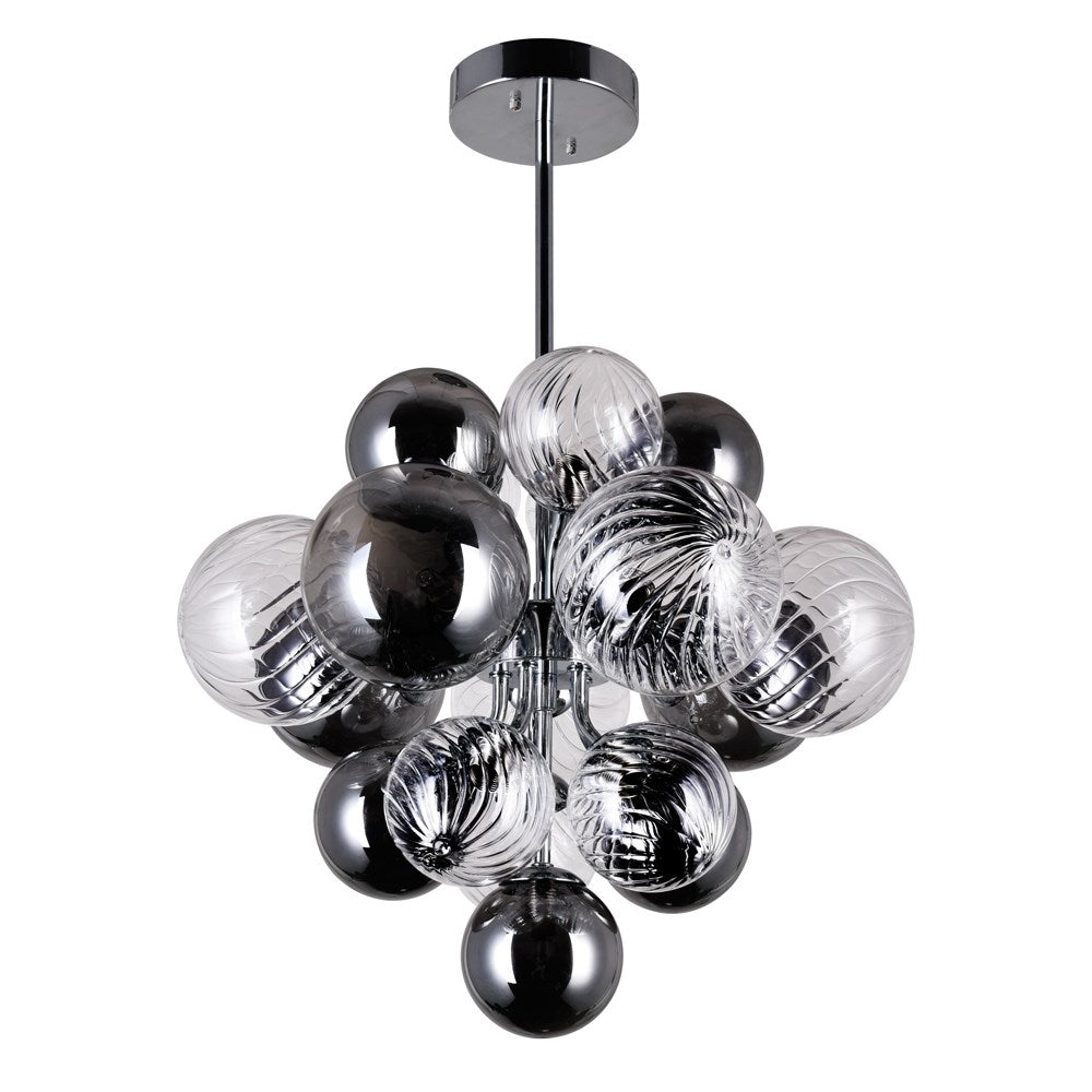 8 Light Chandelier With Chrome Finish