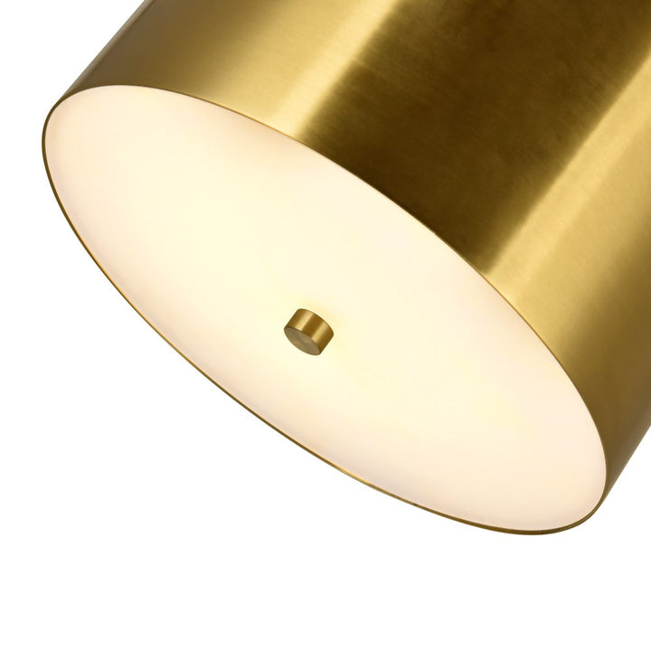 Led Mini Pendant With Brass+Black Finish