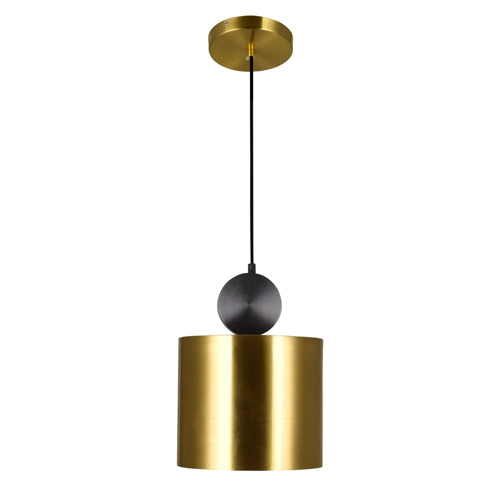Led Mini Pendant With Brass+Black Finish