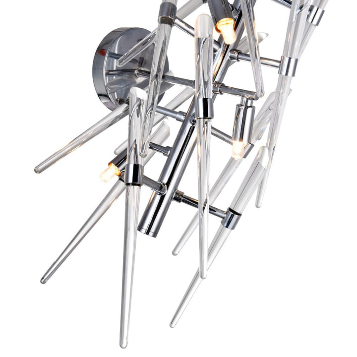 3 Light Wall Light With Chrome Finish
