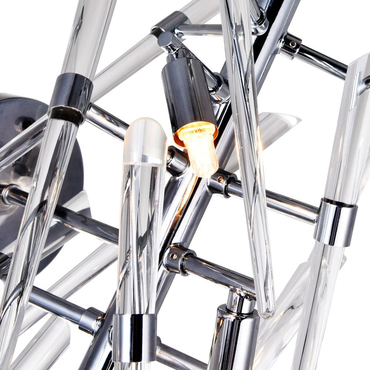 3 Light Wall Light With Chrome Finish