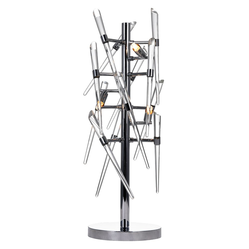 3 Light Table Lamp With Chrome Finish by CWI Lighting