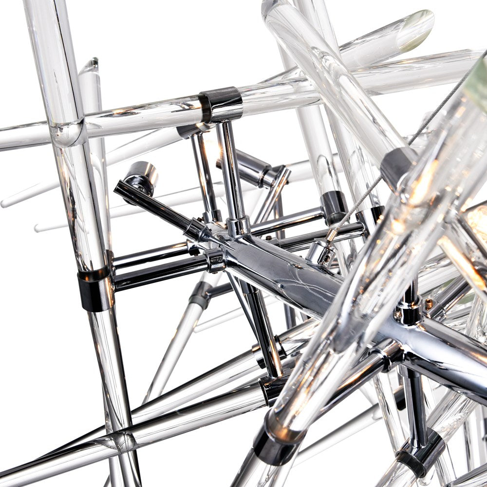 12 Light Chandelier With Chrome Finish