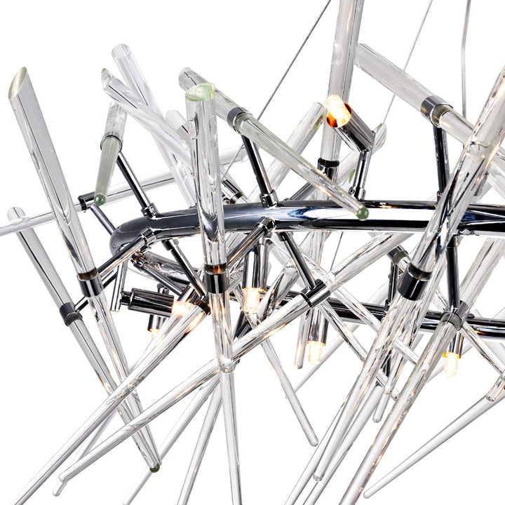 12 Light Chandelier With Chrome Finish