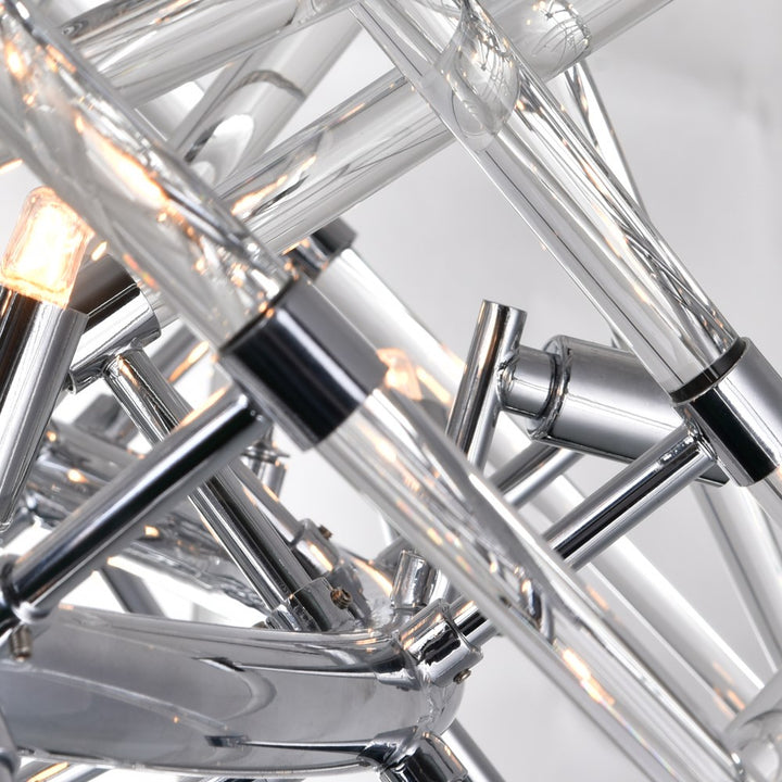 12 Light Chandelier With Chrome Finish