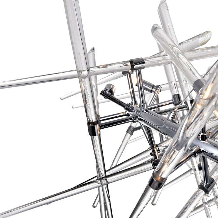 12 Light Chandelier With Chrome Finish