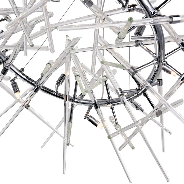 12 Light Chandelier With Chrome Finish