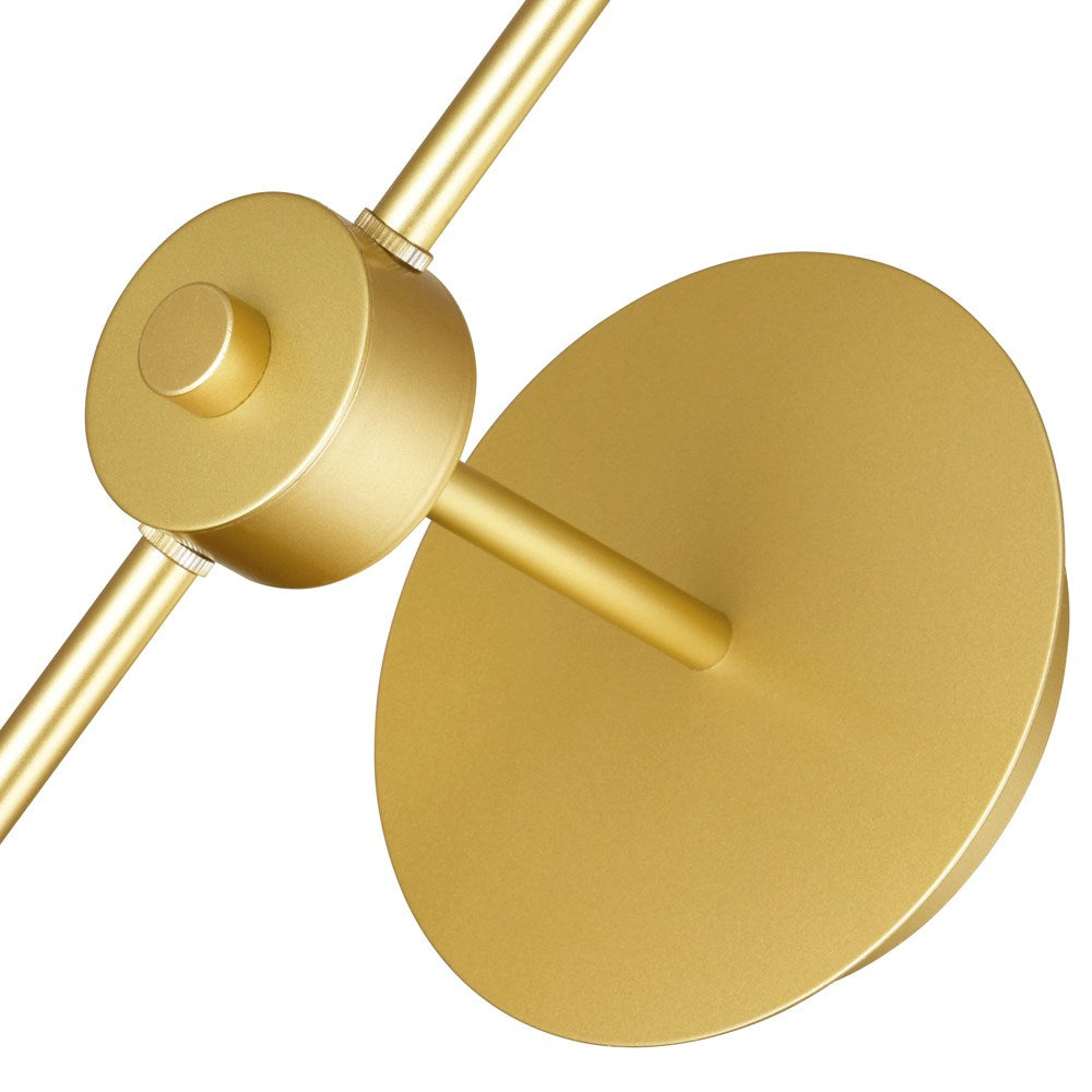 1 Light Wall Light With Brass Finish