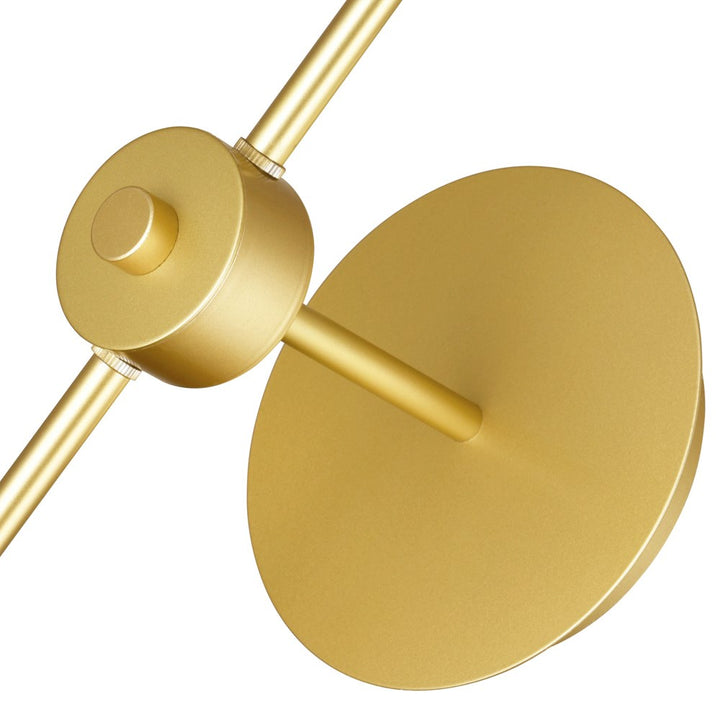 1 Light Wall Light With Brass Finish
