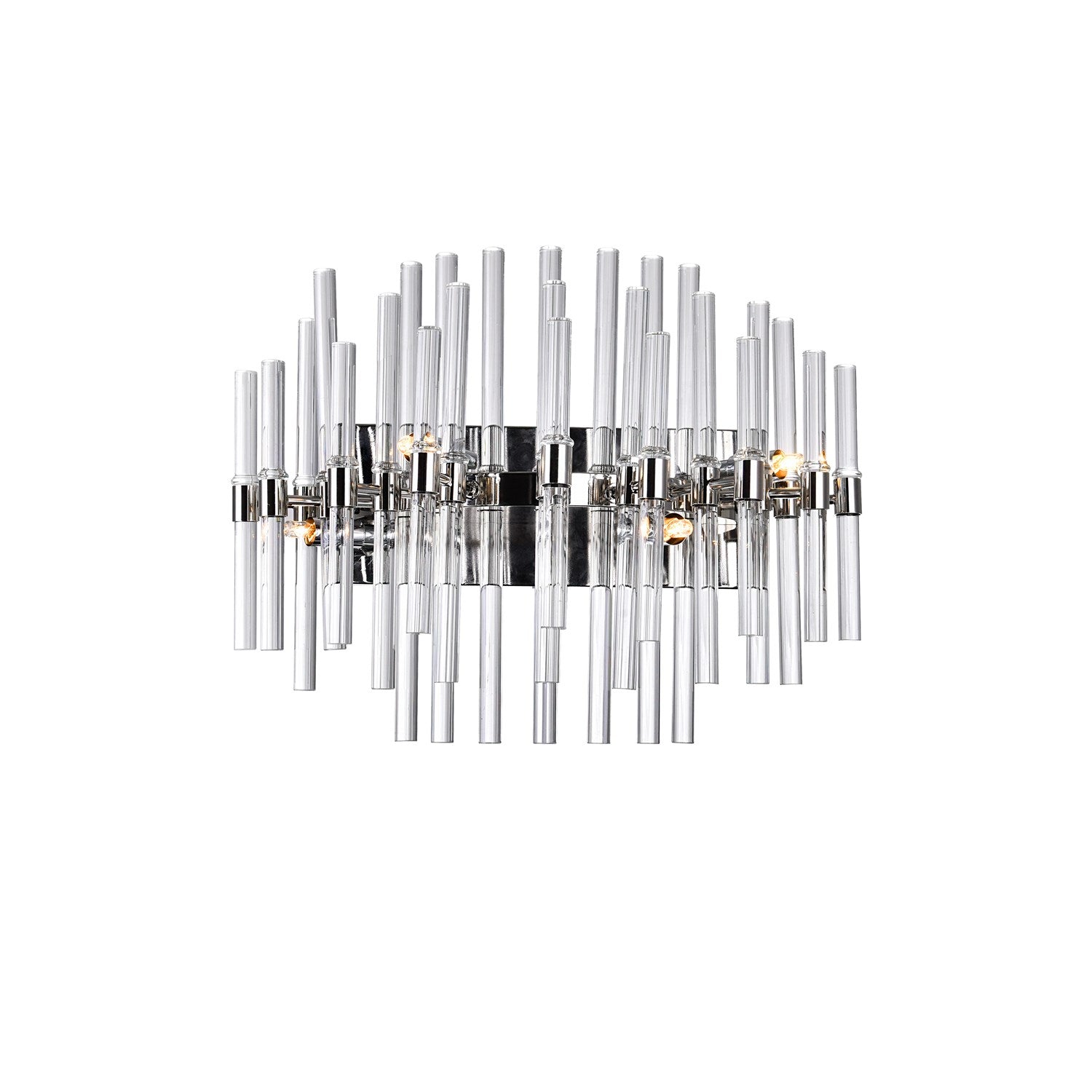 4 Light Vanity Light With Polished Nickel Finish by CWI Lighting