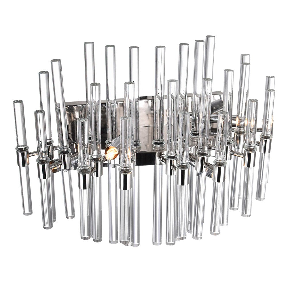 4 Light Vanity Light With Polished Nickel Finish