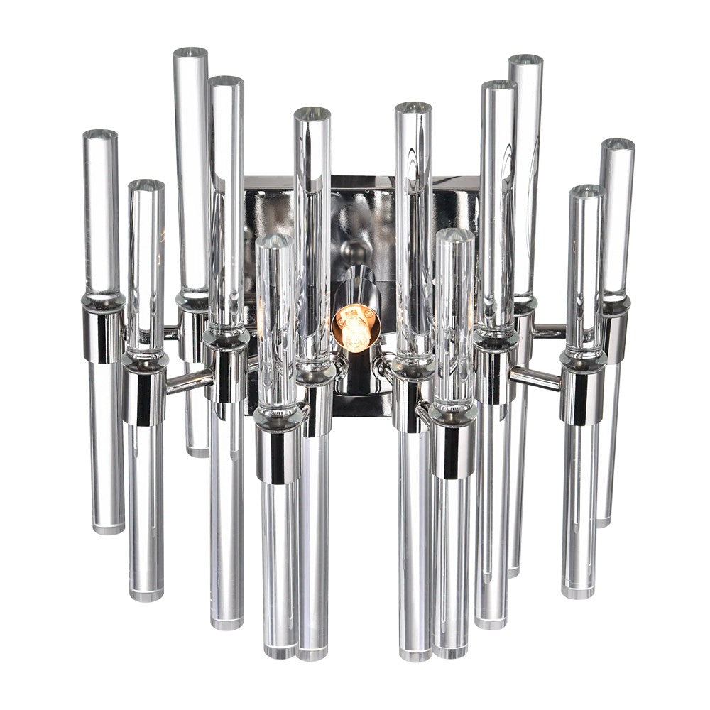 2 Light Wall Light With Polished Nickel Finish