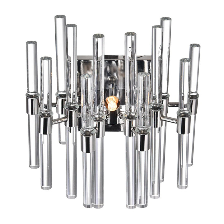 2 Light Wall Light With Polished Nickel Finish