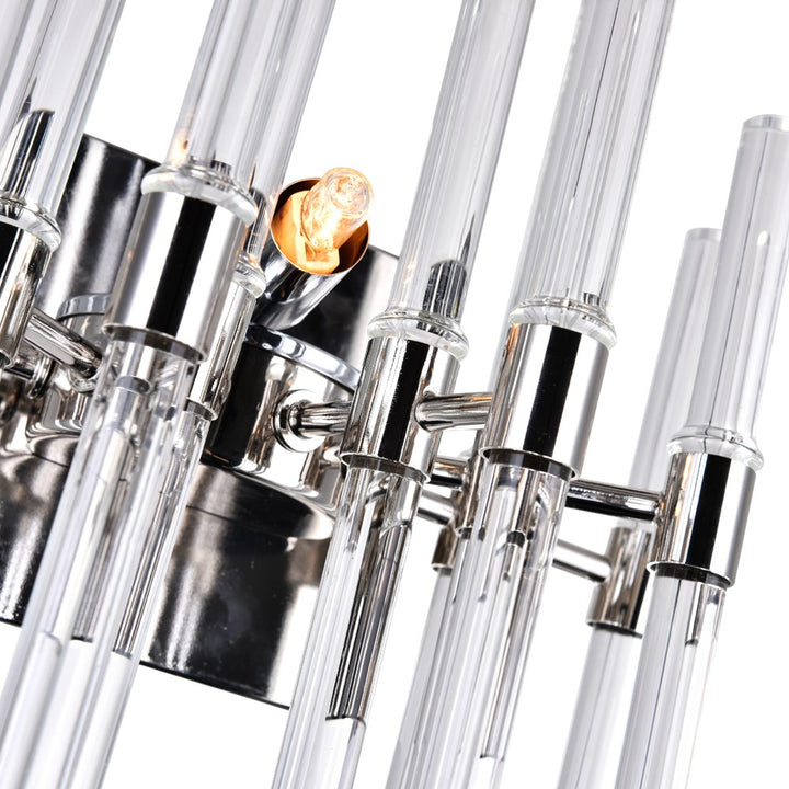 2 Light Wall Light With Polished Nickel Finish