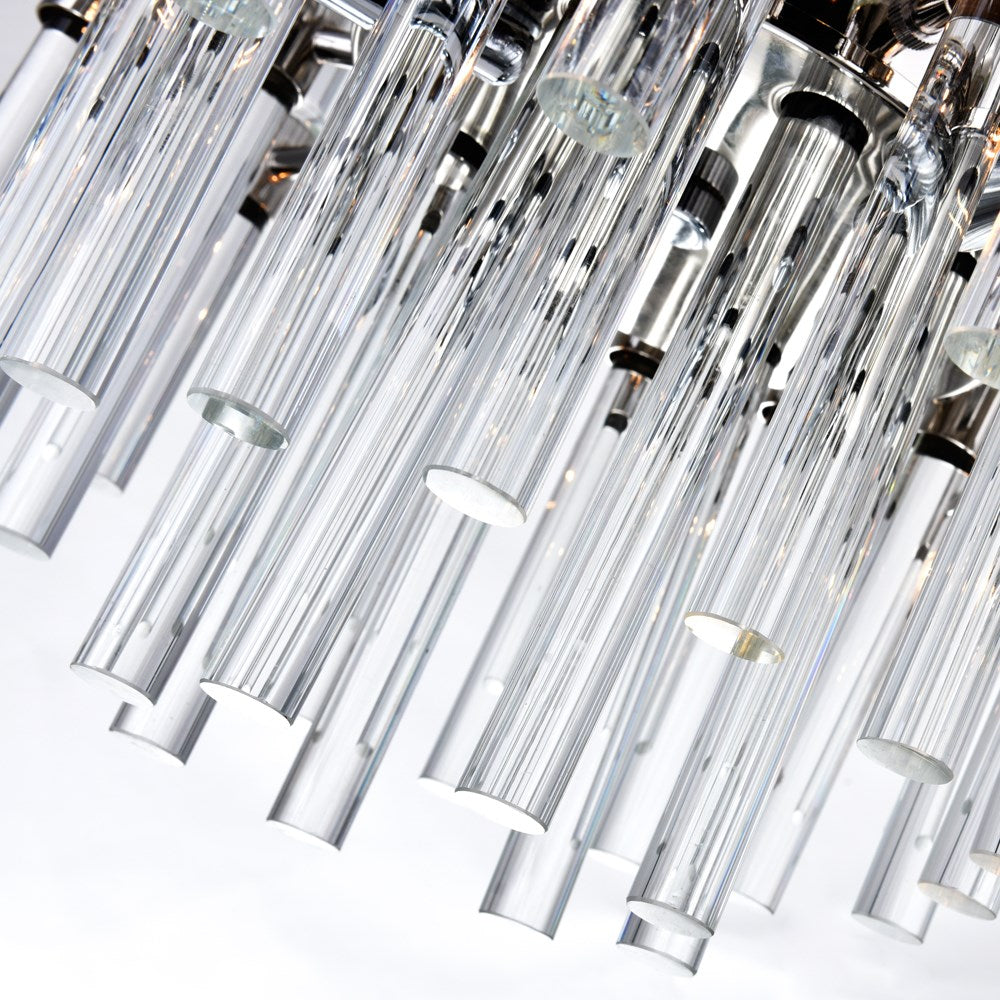 8 Light Chandelier With Polished Nickel Finish