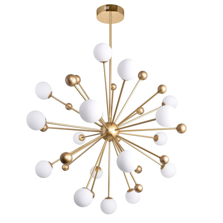 17 Light Chandelier With Sun Gold Finish