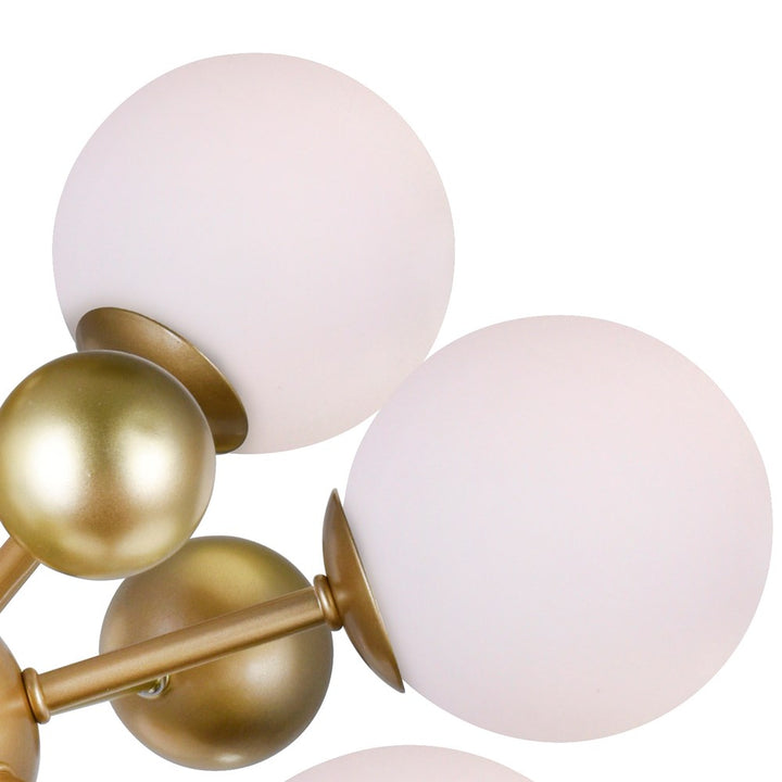 17 Light Chandelier With Sun Gold Finish