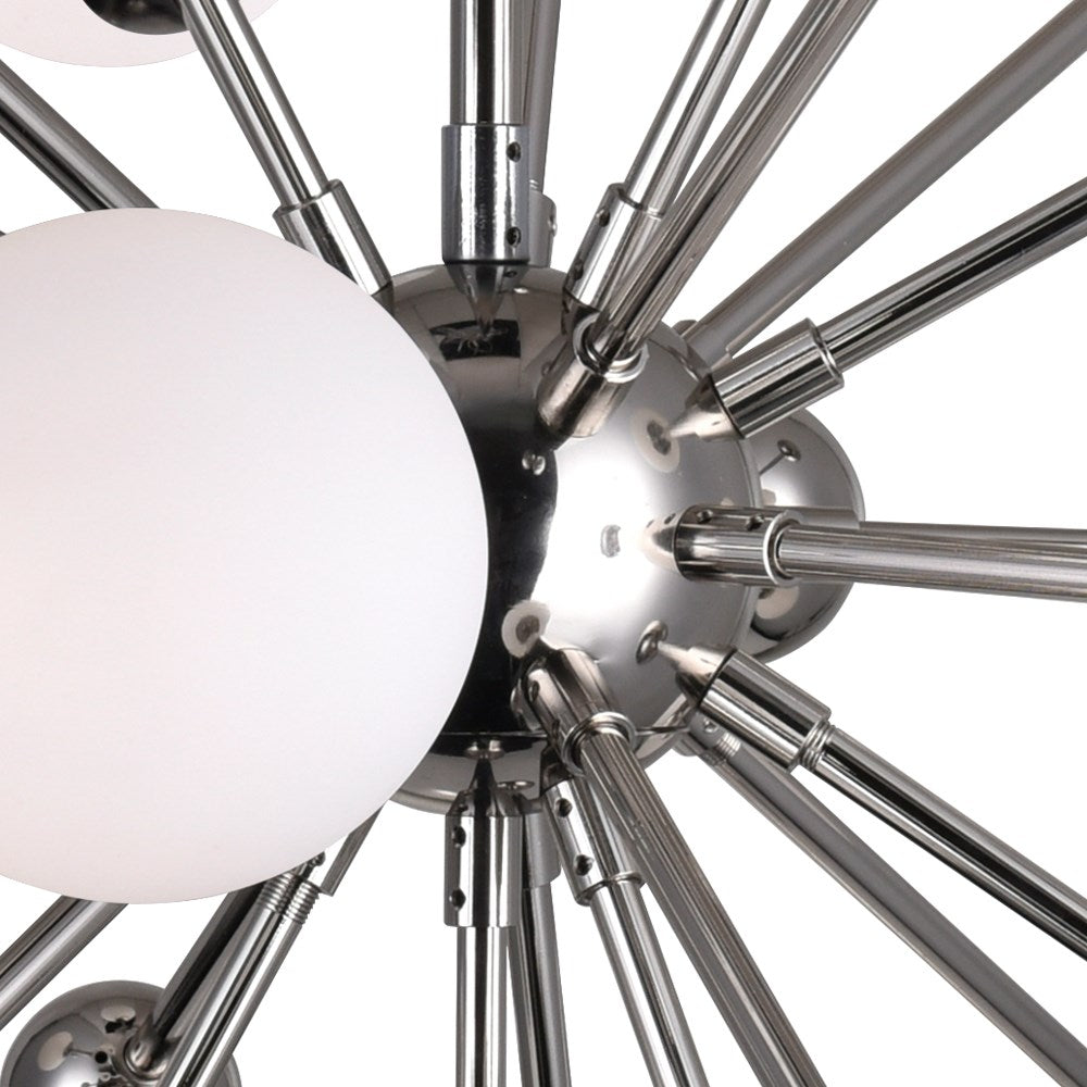 11 Light Chandelier With Polished Nickel Finish