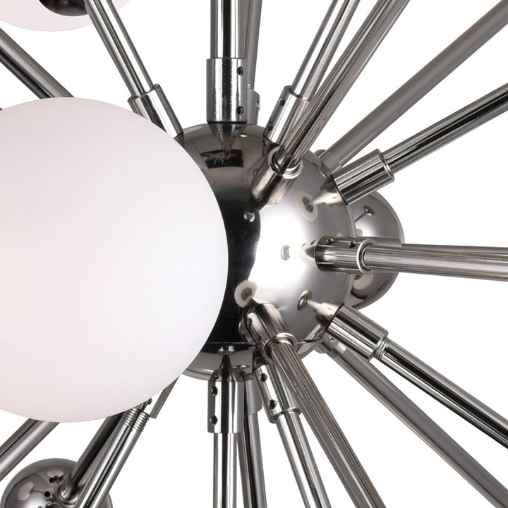11 Light Chandelier With Polished Nickel Finish