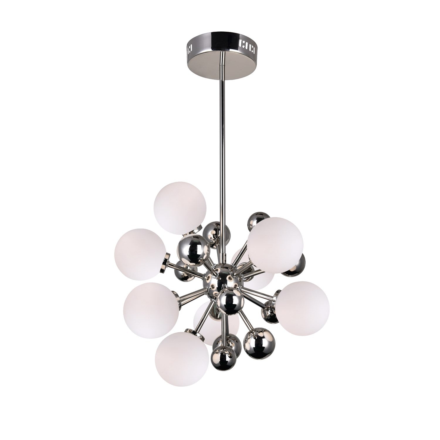 8 Light Chandelier With Polished Nickel Finish by CWI Lighting
