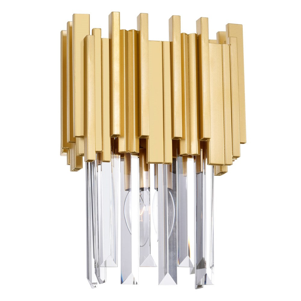 1 Light Wall Light With Medallion Gold Finish by CWI Lighting