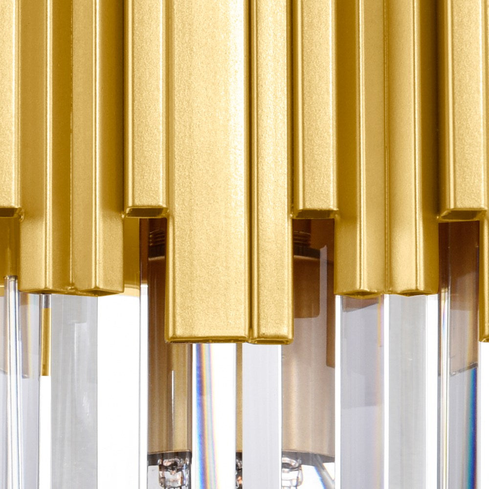 1 Light Wall Light With Medallion Gold Finish