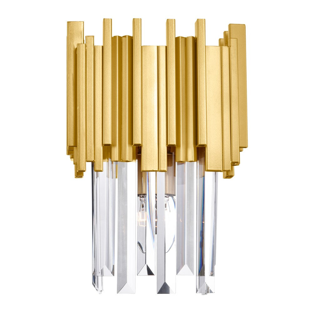 1 Light Wall Light With Medallion Gold Finish
