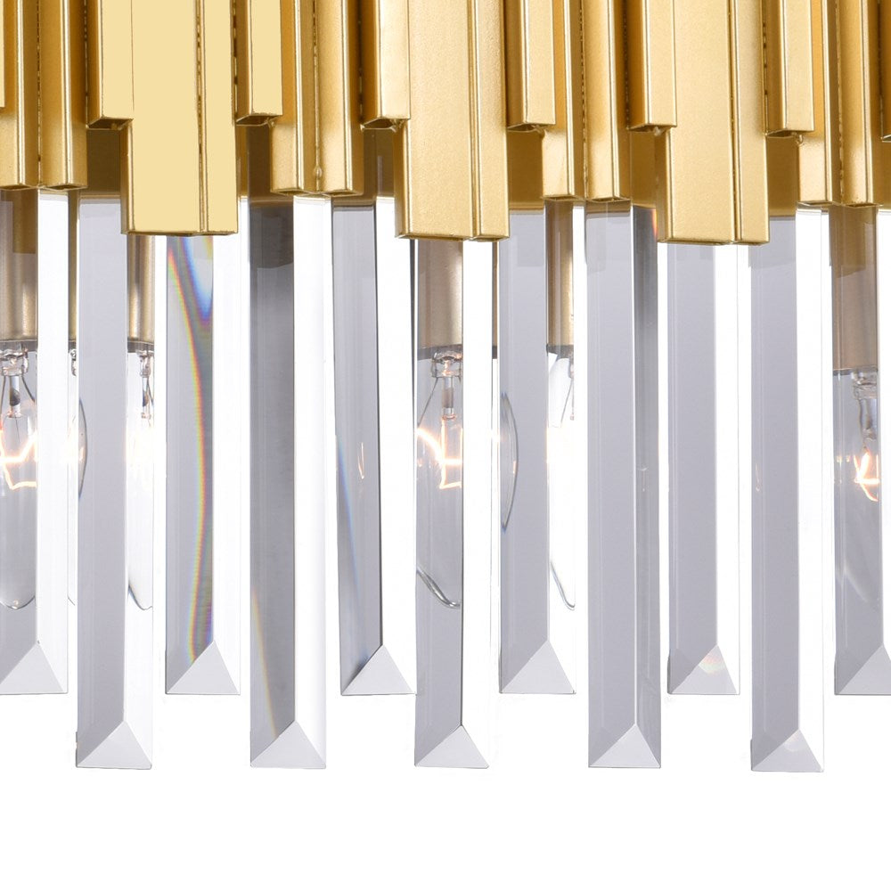3 Light Vanity Light With Medallion Gold Finish